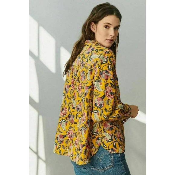 Anthropologie Pilcro Sigourney Corduroy Buttondown - Picture 4 of 11